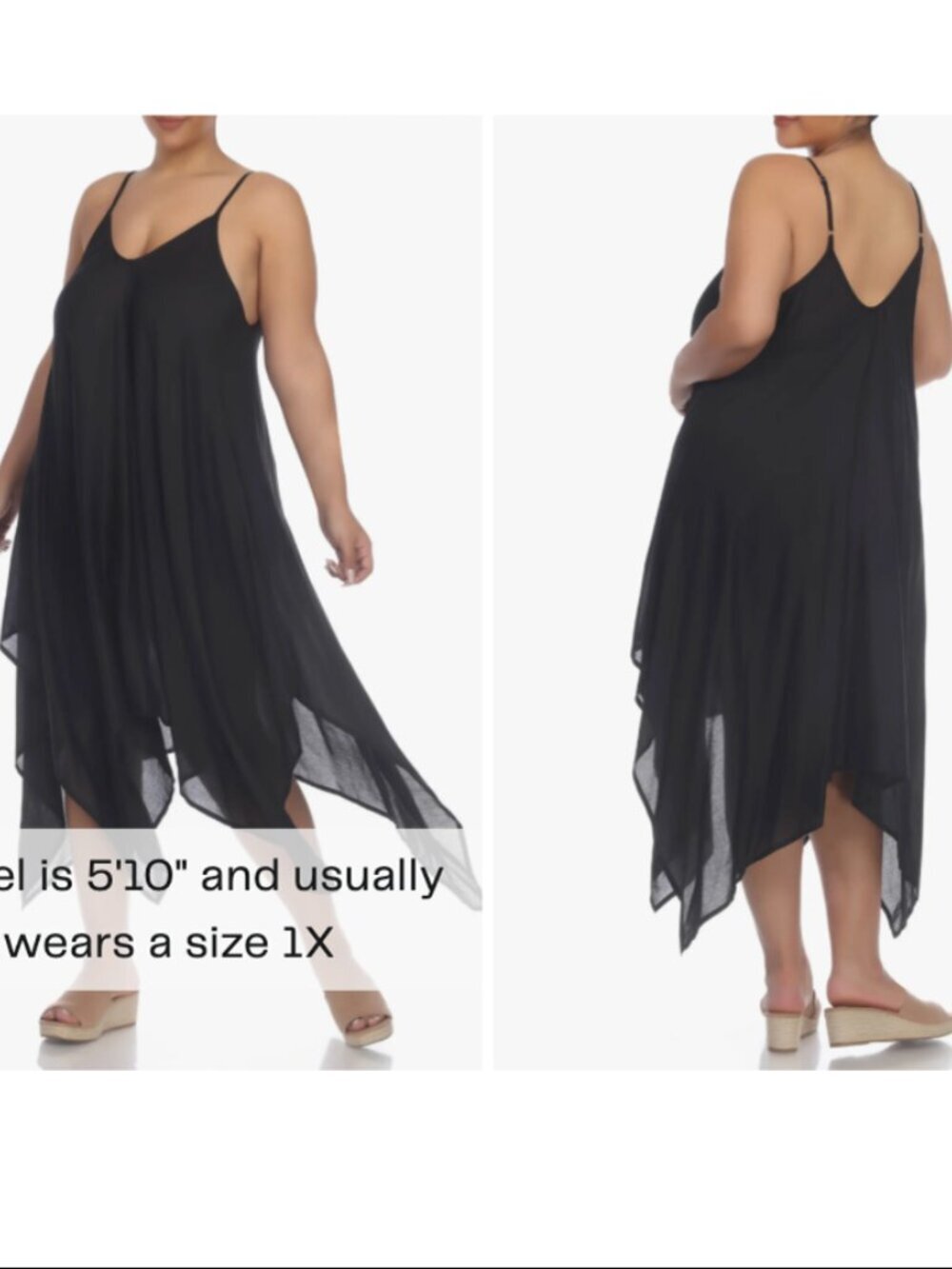 NWT Boho Me Sharkbite Hem Midi Dress Size 3X